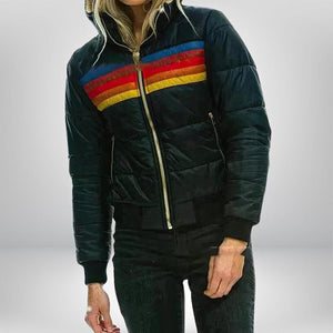 Comfy Family Alpen - Striped Insulated Jacket Black / 6 (XS)