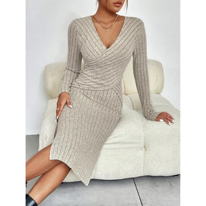 Comfy Family Alvia - Elegant Ribbed Dress