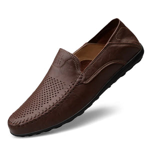 Comfy Family Amado™ - Men's Breathable Loafers Dark Brown / 37