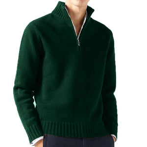 Comfy Family Archer - Quarter Zip Turtleneck Sweater Dark Green / S