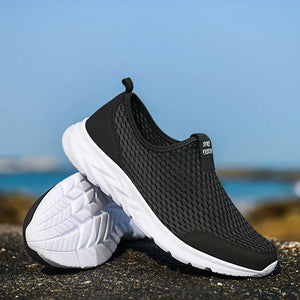 Comfy Family Bruno™ - Ultra-Breathable Active Sneakers Black White / 36