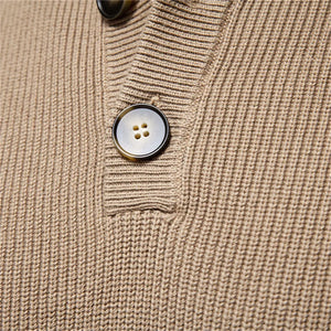 Comfy Family Caldwell - Button Mockneck Sweater