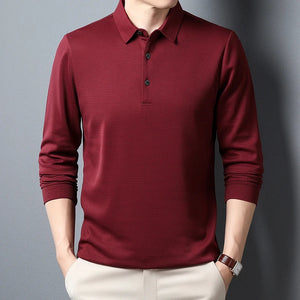 Comfy Family Camden - Buttoned Long Sleeve Polo Red / L