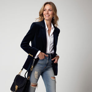 Comfy Family Chloe - Velvet Blazer Black / S