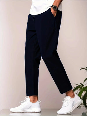 Comfy Family Clarendon – Lightweight Casual Trousers Navy Blue / S