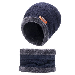 Comfy Family Comfy® Fleece Beanie Navy Beanie + Scarf