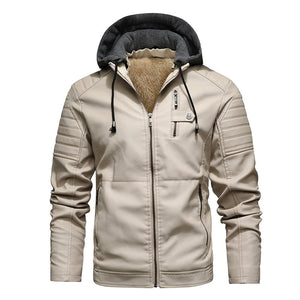 Comfy Family Comfy® Men Leather Jacket Beige / L