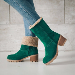 Comfy Family Comfy® Women Fleece Boots Green / 35