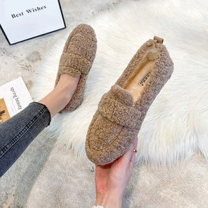 Comfy Family Comfy - Wool Fleece Loafers Khaki / 33