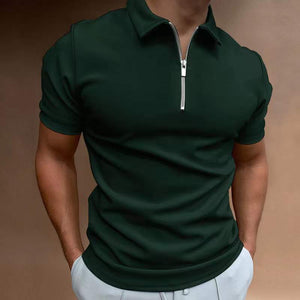 Comfy Family Cruz™ - Zip Polo Shirt Forest Green / S