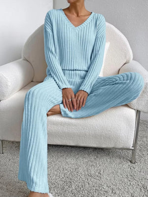 Comfy Family Elfie - Cute Pyjama Set With Pockets Blue / S