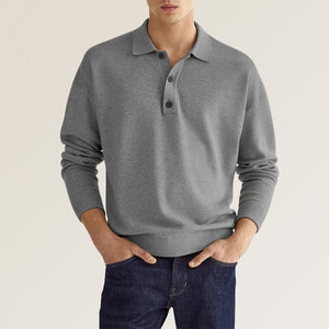 Comfy Family Ellington - Elegant Long Sleev Polo Gray / S