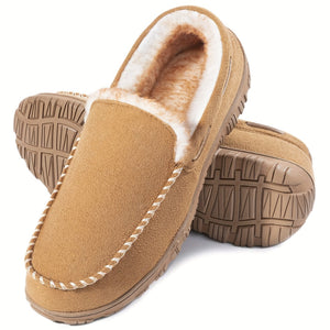 Comfy Family Enzo™ - Men's Premium Moccasin Slippers Beige / 41