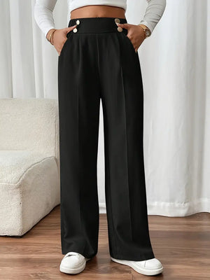 Comfy Family Evelora - High-Waisted Wide Leg Pants