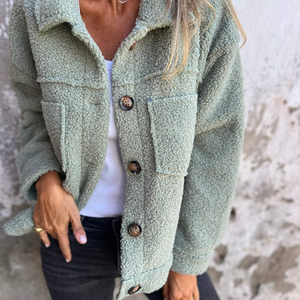 Comfy Family Flora - Fleece Button-Up Jacket Green (almost sold out) / S (8)