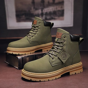 Comfy Family Griffin™ - Men's High Top Boots Green / 38