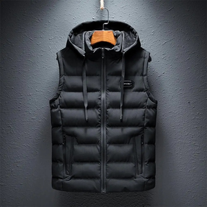 Comfy Family Hawkins - Padded Sleeveless Jacket Black / M