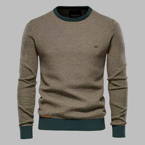 Comfy Family Hudson - Men's Cotton Jumper Olive Green / M