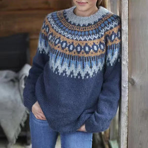 Comfy Family Katrina™ | Weicher Winterpullover Dunkelblau / S