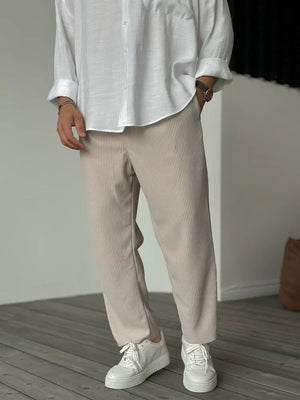 Comfy Family Kendrick - Relaxed Pleated Pant Beige / S