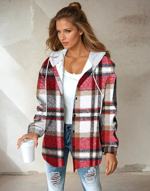 Comfy Family Kristal - Flannel Hooded Jacket