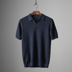 Comfy Family Milford – Textured Polo Shirt Navy Blue / S