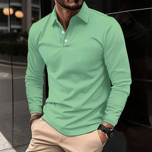 Comfy Family Nathan - Long-Sleeve Polo Green / XL