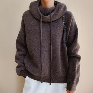 Comfy Family Nora - Merino Turtleneck Sweater Brown / S