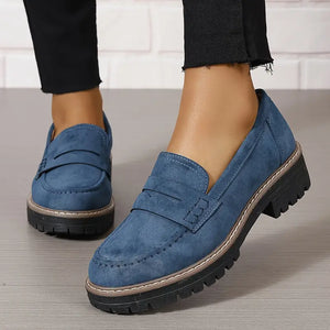 Comfy Family Palmas™ - Women Luxury Suede Loafers Blue / 35