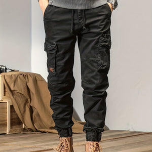 Comfy Family Premium Cotton Cargo Pants Black / 30