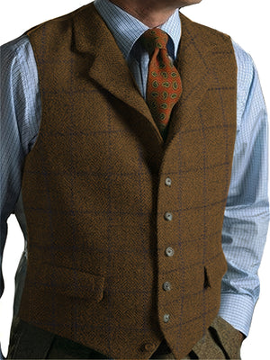 Comfy Family Preston - Check Patterns Wool Vest