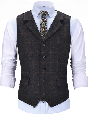 Comfy Family Preston - Check Patterns Wool Vest