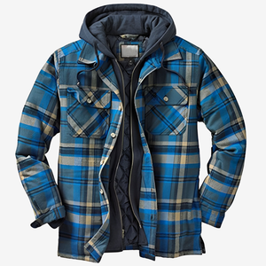 Comfy Family Ranger - Insulated Flannel Jacket for Men Blue / S