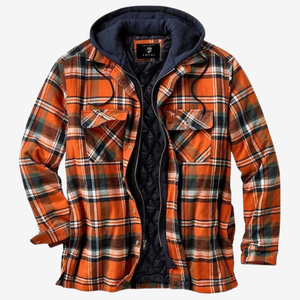 Comfy Family Ranger - Insulated Flannel Jacket for Men Orange / S