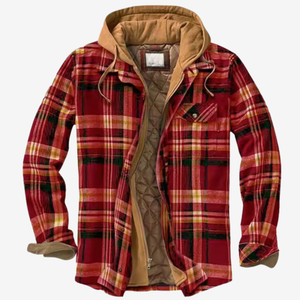 Comfy Family Ranger - Insulated Flannel Jacket for Men Red / S