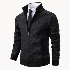 Comfy Family Reed - Classic Knit Full-Zip Sweater Black / S