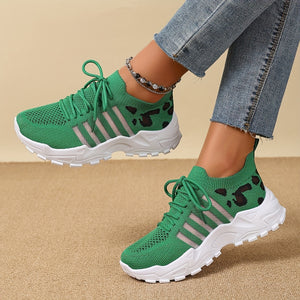 Comfy Family Runessa - Casual Athletic Sneakers Green / UK 3.5