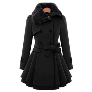 Comfy Family Seraphine - Vegan Fur Winter Coat Black / S