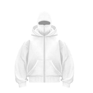 Comfy Family Shadowform - Solid Balaclava Hoodie White / S