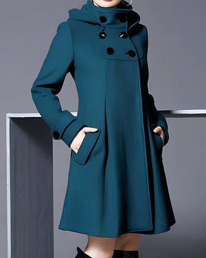 Comfy Family Soren - Double-Breasted Overcoat Dark Green / S