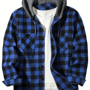 Comfy Family Thayer - Checkered Plaid Jacket Blue / M