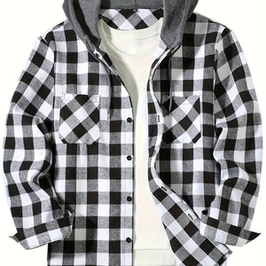 Comfy Family Thayer - Checkered Plaid Jacket White / XL