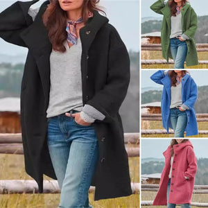 Comfy Family Velvée™ - Cozy Hooded Overcoat