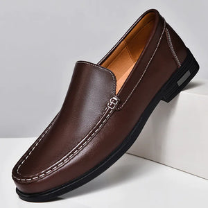 Comfy Family Verona Genuine Leather Loafers Brown / 5