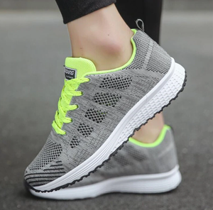 Comfy Family Women Shoes Sports Sneakers Grey green / 35