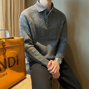 Comfy Family Zion - Collar Long Sleeve Sweater