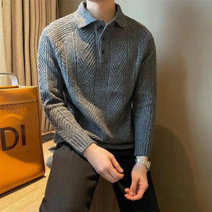 Comfy Family Zion - Collar Long Sleeve Sweater